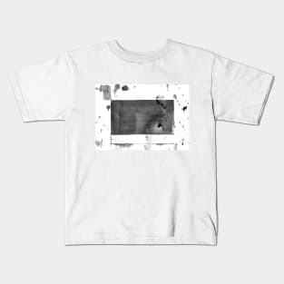 Simple abstract boho, Scandinavian monochrome background. Black-white watercolor. Best for the print, fabric, poster, wallpaper, cover and packaging. Kids T-Shirt